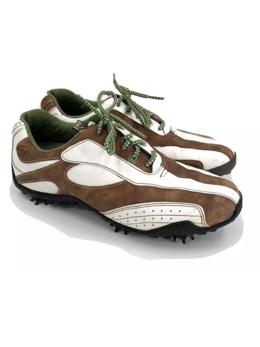 FootJoy LoPro Golf Shoes Womens 6.5 Leather Spikes Sporty Retro 97114 Lace Up